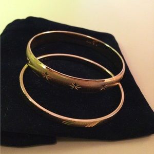 Monet bangles gold